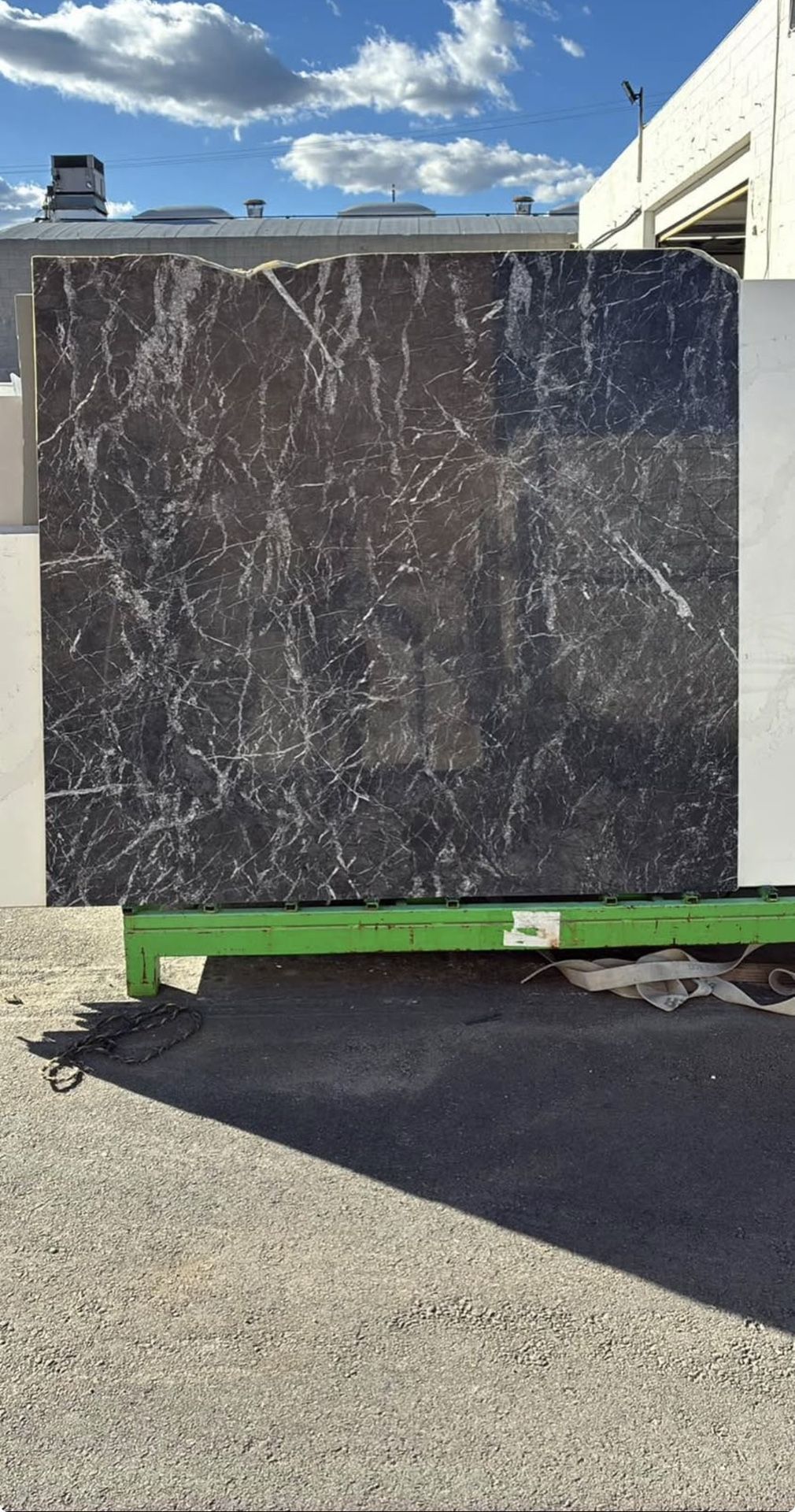 🖤 PREMIUM BLACK MARBLE REMNANT – 73” x 65”