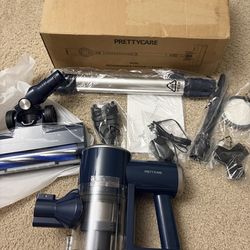 Prettycare Cordless Stick Vacuum Cleaner, 2600mAh 6-in-1 Lightweight Upright for Carpet Hard Floor Pet Hair W200 Upgraded