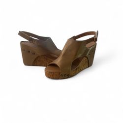 Tan Wedge Shoes 