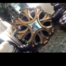 Rare vintage large Scrolled Carved Daphine Gilded Mirror