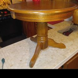 Solid Oak Table.