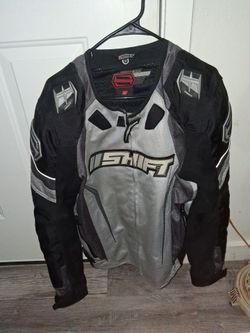 Large shift padded motorcycle  jacket