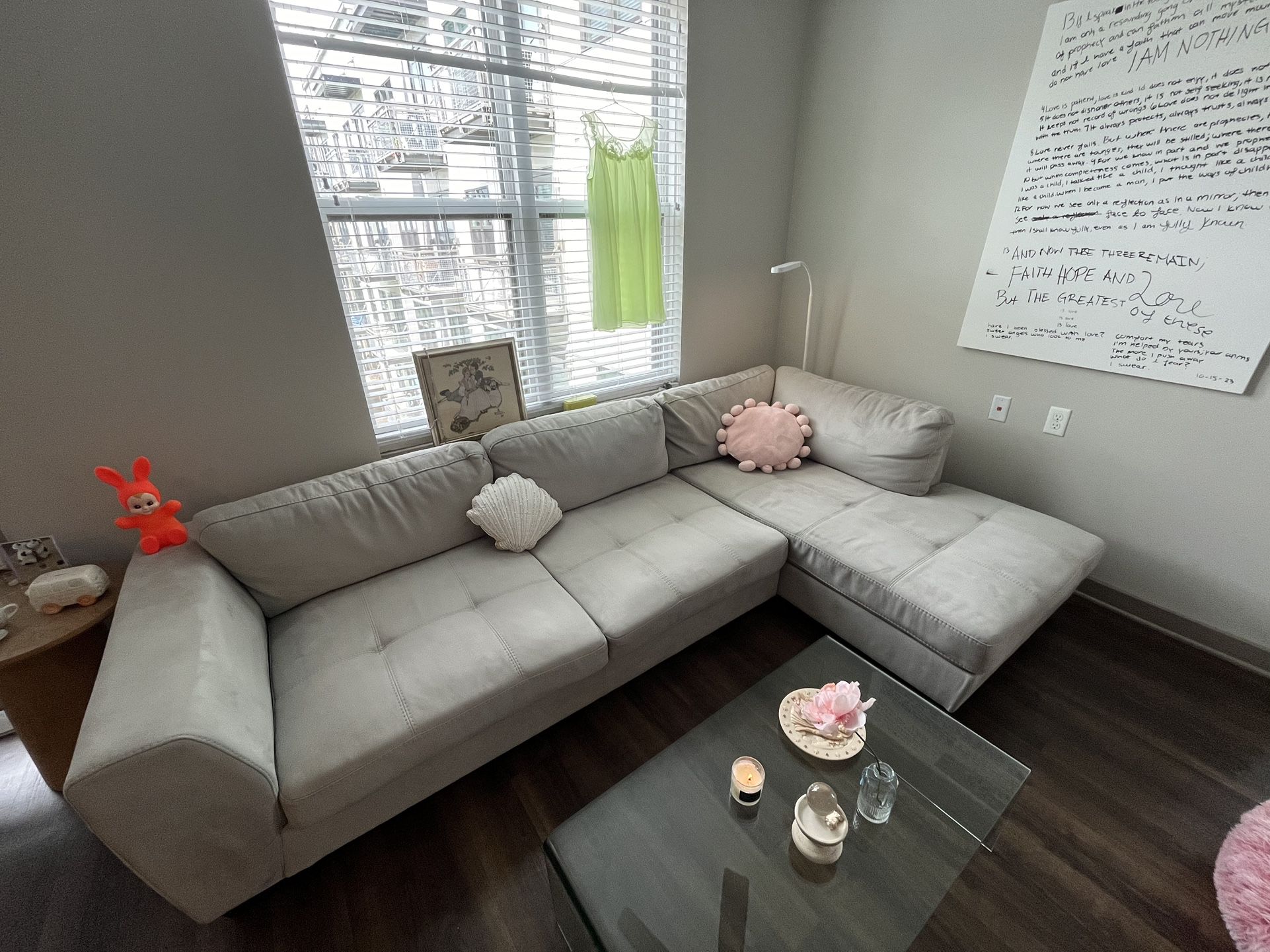 L SHAPE COUCH- City Furniture 