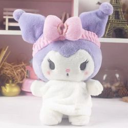 Sanrio Bath Towel Headband Kuromi Plush Stuffed Plushie NWT