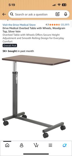 Bed table