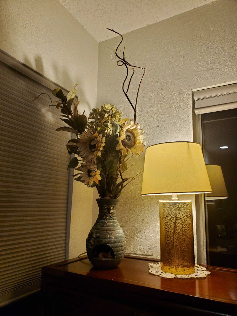 Decorative Flowers and Vase