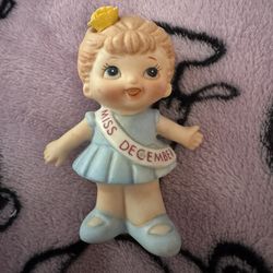 Vintage Miss December Figurine