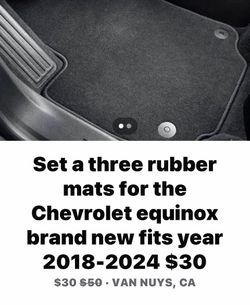 Chevy equinox car mats