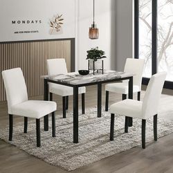 Dual-toned design dining room