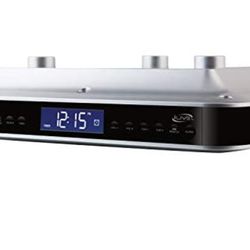 iLive Wireless Under Cabinet Bluetooth FM Radio, 9.09 X 7.32 X 2.44 Inches, Includes Mounting Hardware (IKB318S)