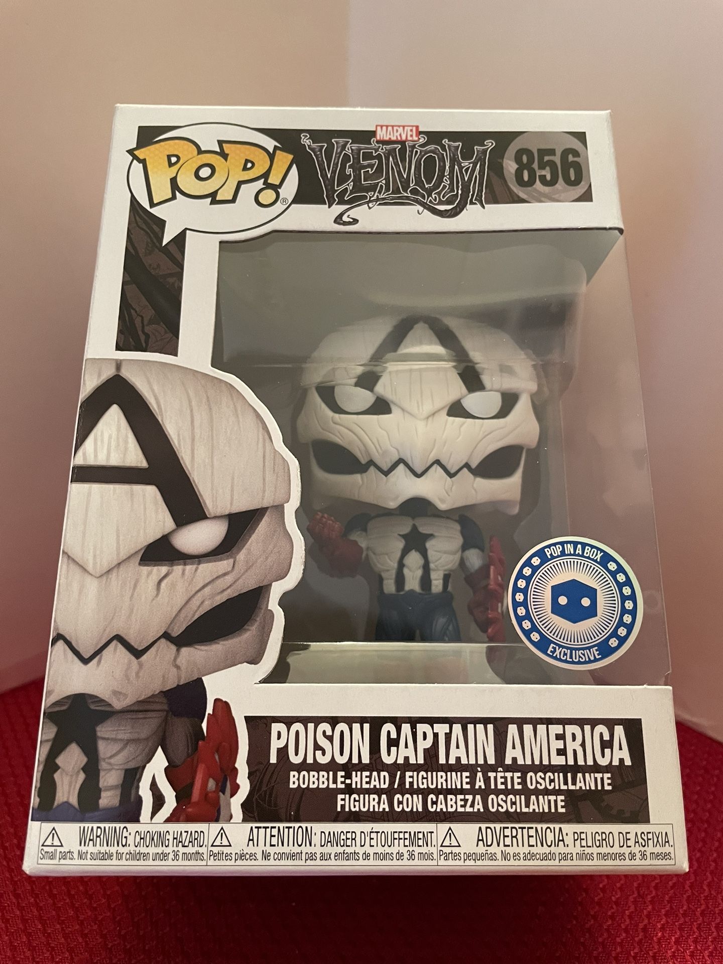 Funko Pop Marvel Venomized Poison Captain America PIAB Exclusive 
