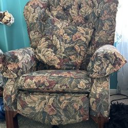 (2) Lazy Bit Queen Anne Wing Back Recliners