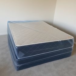 Queen Mattress- Double Sides- Come With Free Box Spring Only- Free Delivery 🚚 Today 