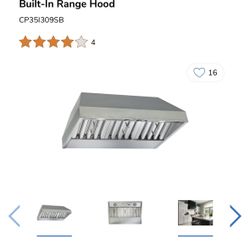 Best CP3 Series 670 CFM 30" Stainless Steel Built-In Range Hood