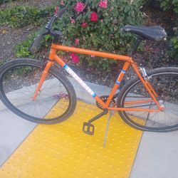 Fairdale Orange Fixed Gear Bicycle