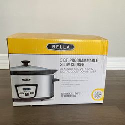 Bella 5 QT Programmable Slow Cooker