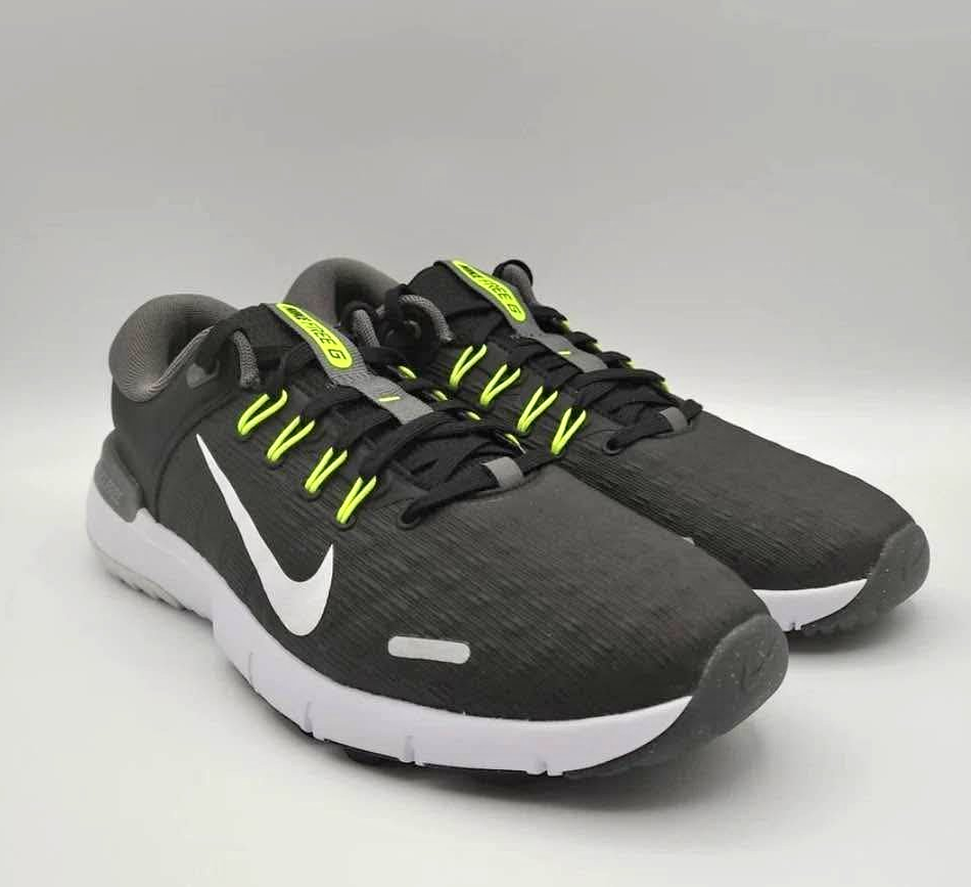 Nike NEW mens golf shoes spike-less Size 9.5-10 Black Iron Grey Volt White FN0332-001