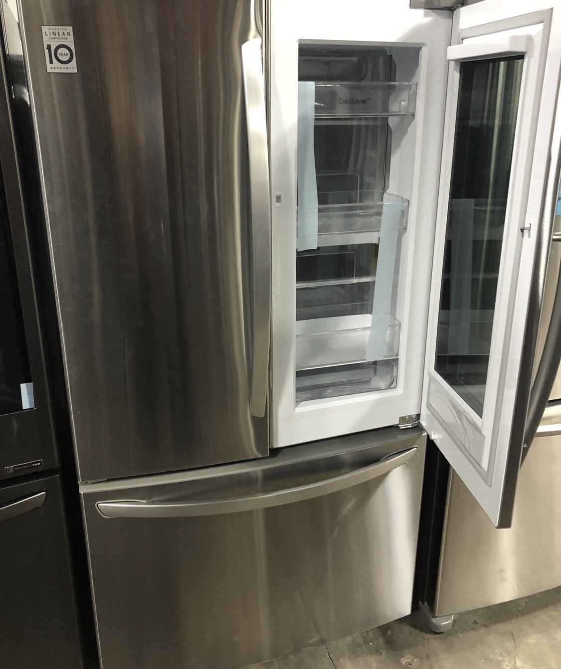 Brand new LG insta view 27 cu ft refrigerator