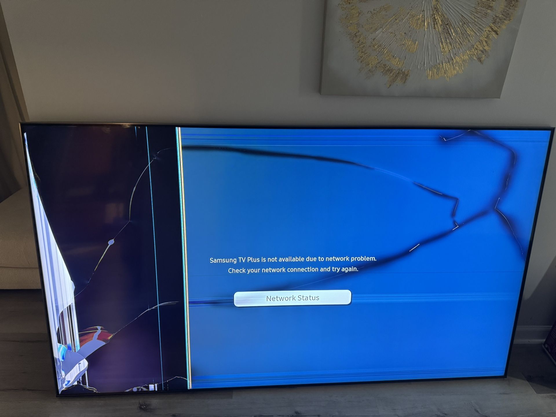 Free 85 Inch Samsung Tv Damaged In Move 