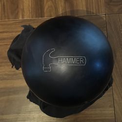 Bowling Ball-hammer black pearl urethane