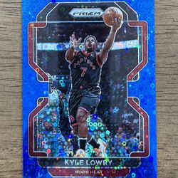 2021-22 Panini Prizm KYLE LOWRY #31 Fast Break Blue Prizm /150 SP Raptors