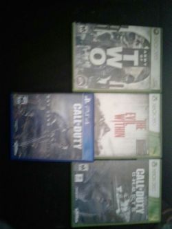 Xbox 360 and ps4 games