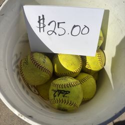 Softball 12 Balls $25.00 FIRM