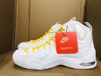Brand New And 100% Authentic Sz 9.5M - Nike Air Bakin x Supreme Mid White  for Sale in Jacksonville, FL - OfferUp