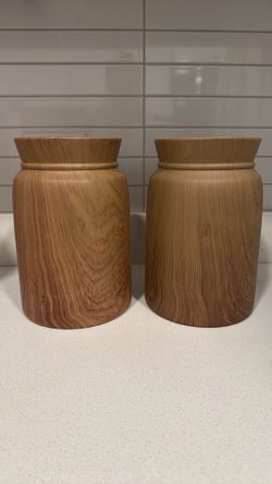2 Brown Vases