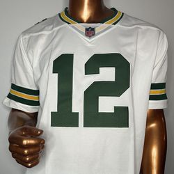 Green Bay Packers Aaron Rodgers Away Game Jersey - size Medium (M)