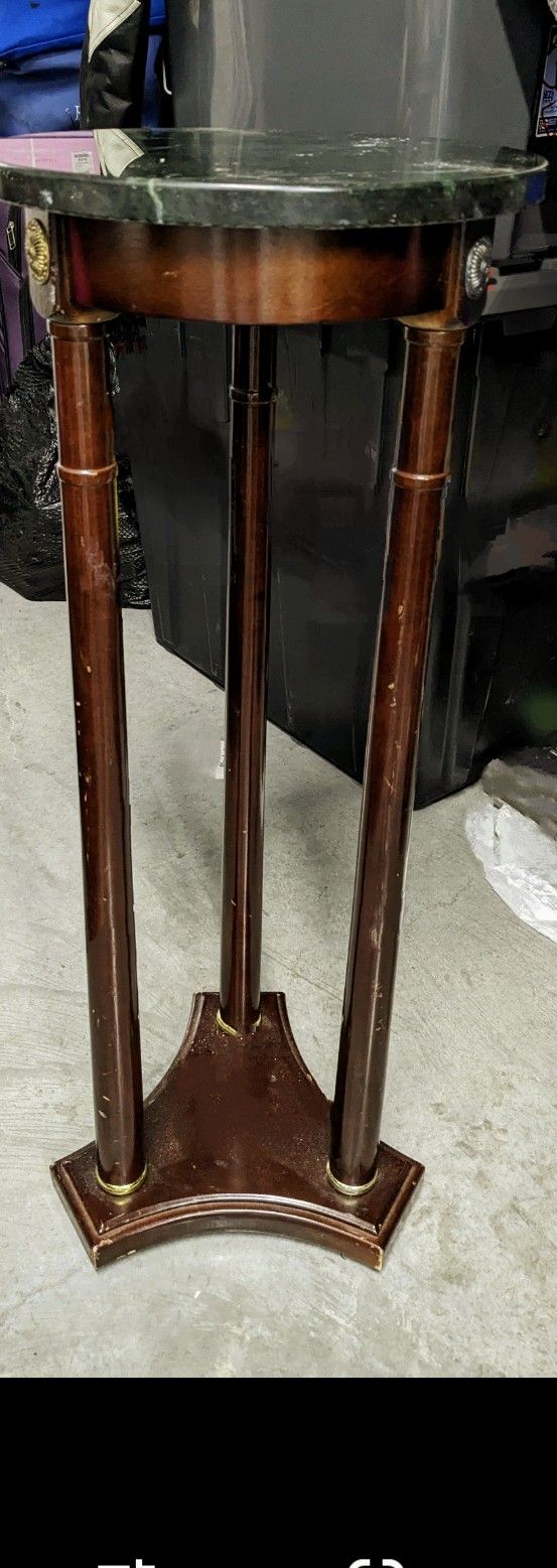 Vintage Marble Top Mahogany Table