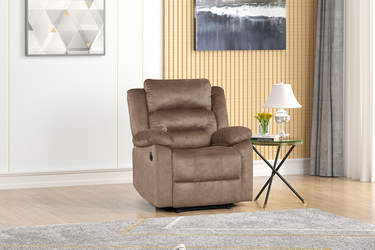 TAN Fabric Power Reclining Chair
