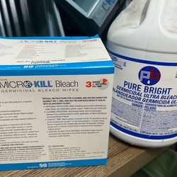 Micro-kill bleach wipes & pure bright ultra bleach