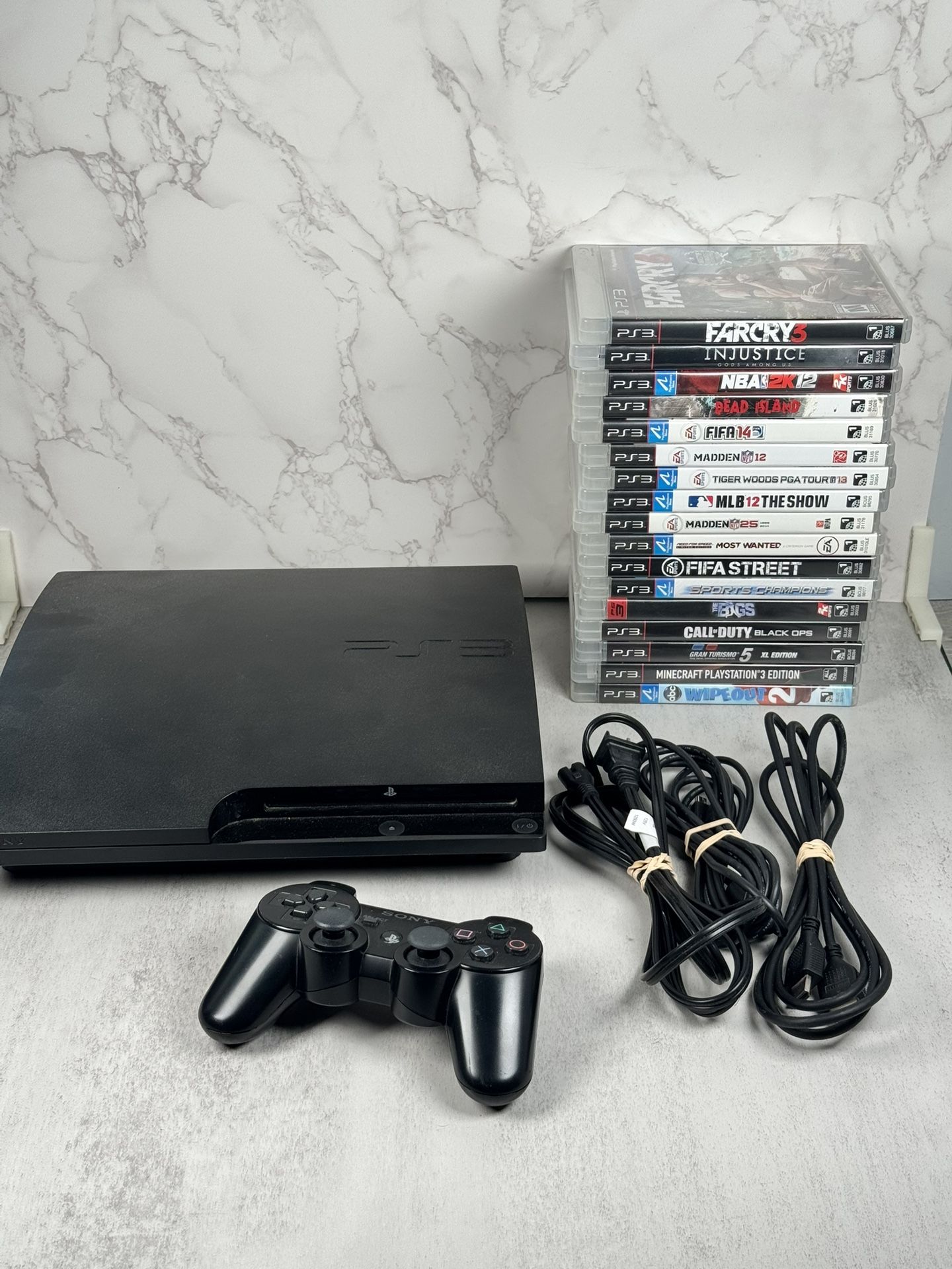 PS3 Console + 17 Games Bundle