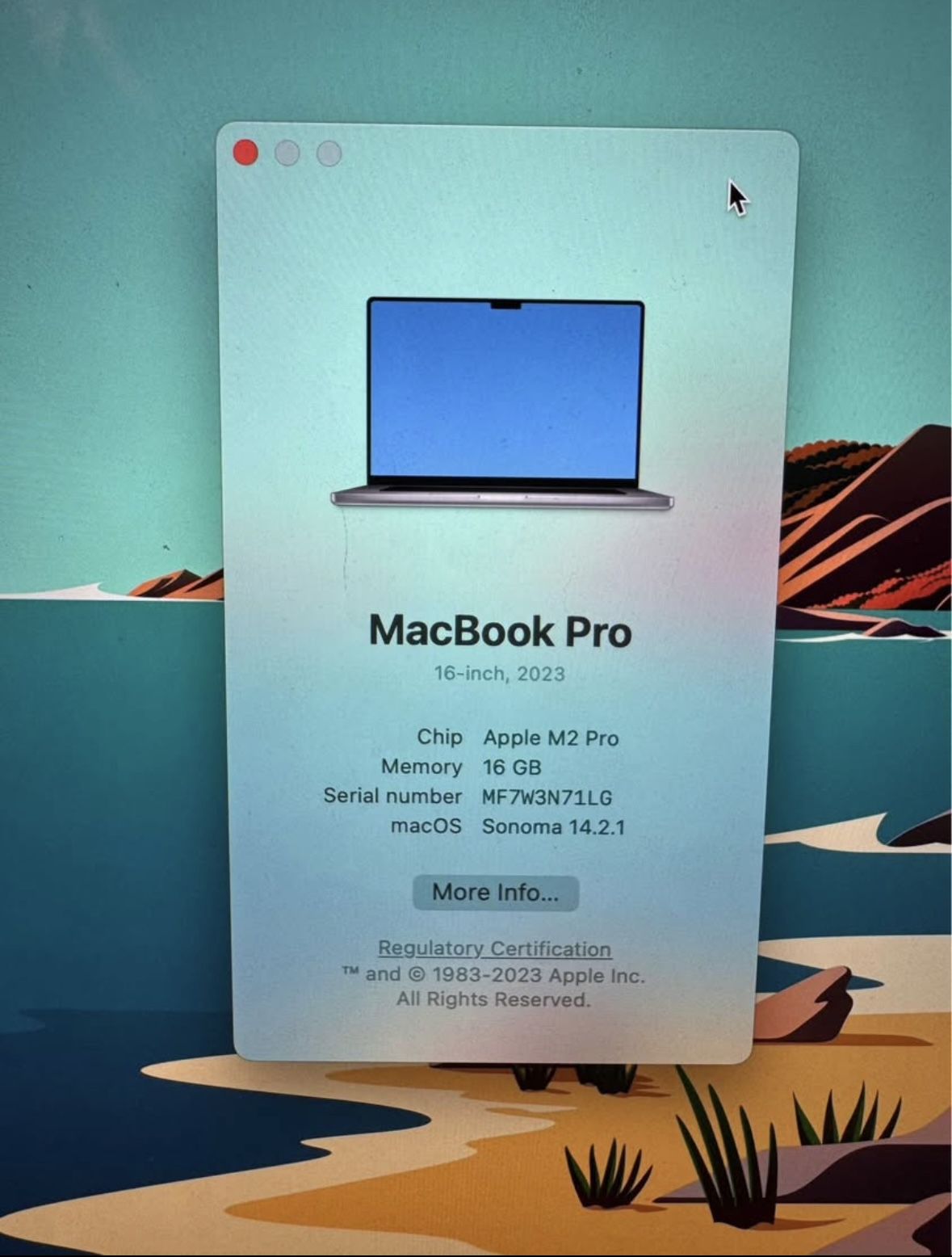 2023 16in MacBook Pro