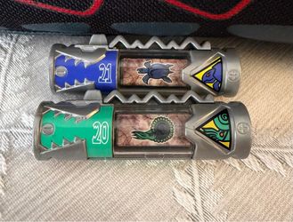 Power Rangers Dino Charge Chargers #20 Ammonite #21 Archelon Bandai Zord Lot Set