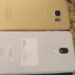 Son 3 Telefonos 2 Samsung 1LG 2 Tienen Google Acount S10 Esta Quebrado  DE La Pantalla  Los 3 ×$80