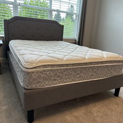 Full Size Bed Frame/headboard and Mattress 
