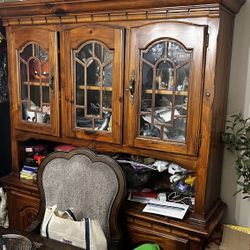 Vintage Glass China Cabinet