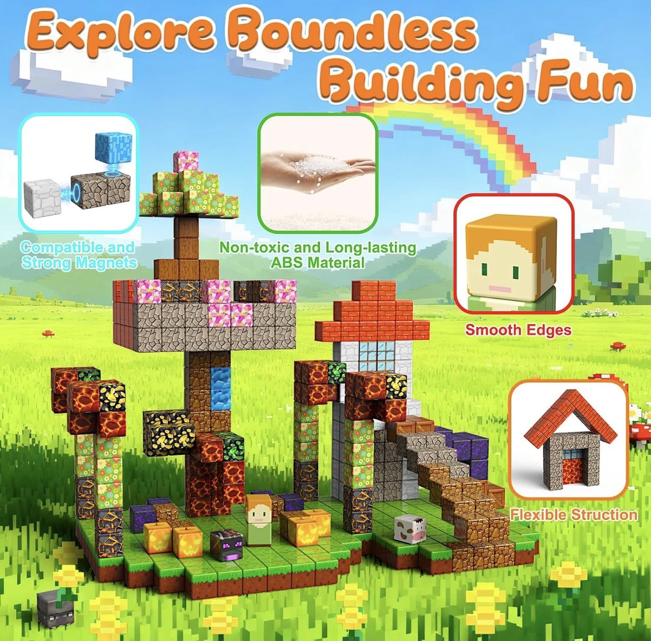 🧊200PCS Magnet Building Cube Blocks (unopened)