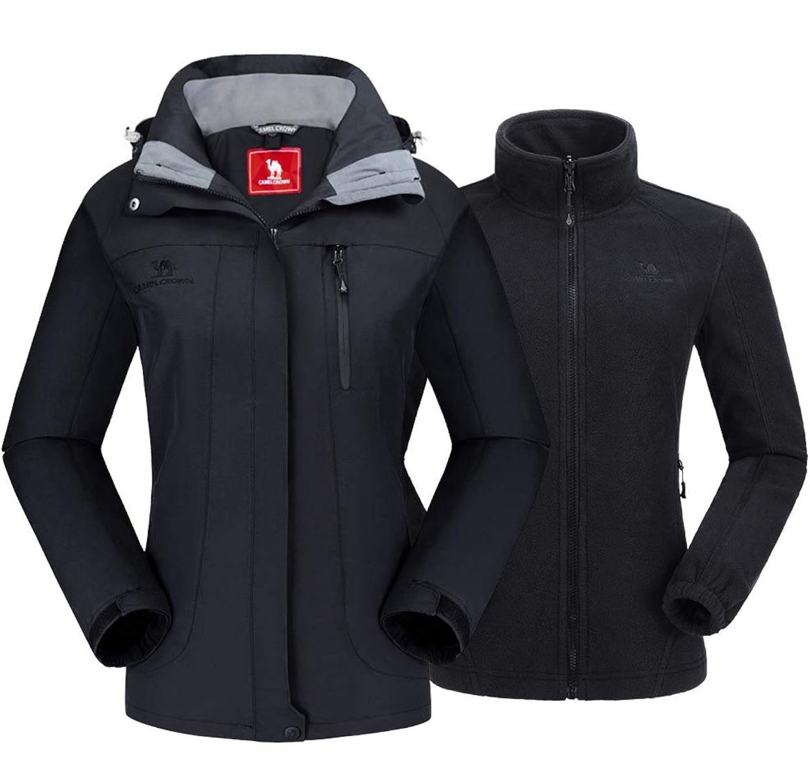 CAMEL CROWN Women's Ski Jacket Waterproof 3 in 1 New Xl