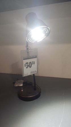 Hampton Bay 14 in. Oil Rubbed Bronze Integrated LED Desk Lamp ( 19181-000 )
