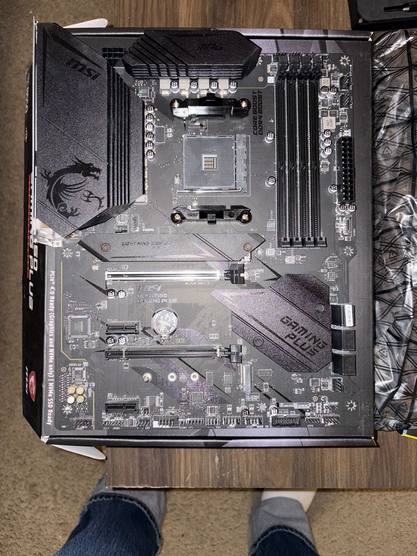 MSI B550 Gaming Plus AMD Socket AM4 Motherboard With Box
