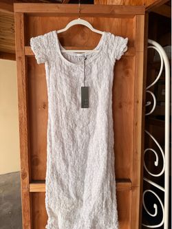 LACAUSA white stretchy dress