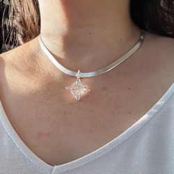 Plata 925 Cadena Panza De Víbora Con Nudo De Bruja 🧙‍♀️ 