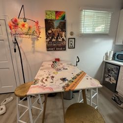 Tall dining room kitchen table