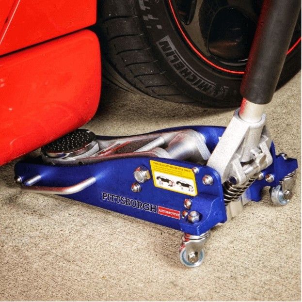 Pittsburgh Low- Pro  1.5 Ton 3000 lbs  Rapid Pump Aluminum  Racing Jack