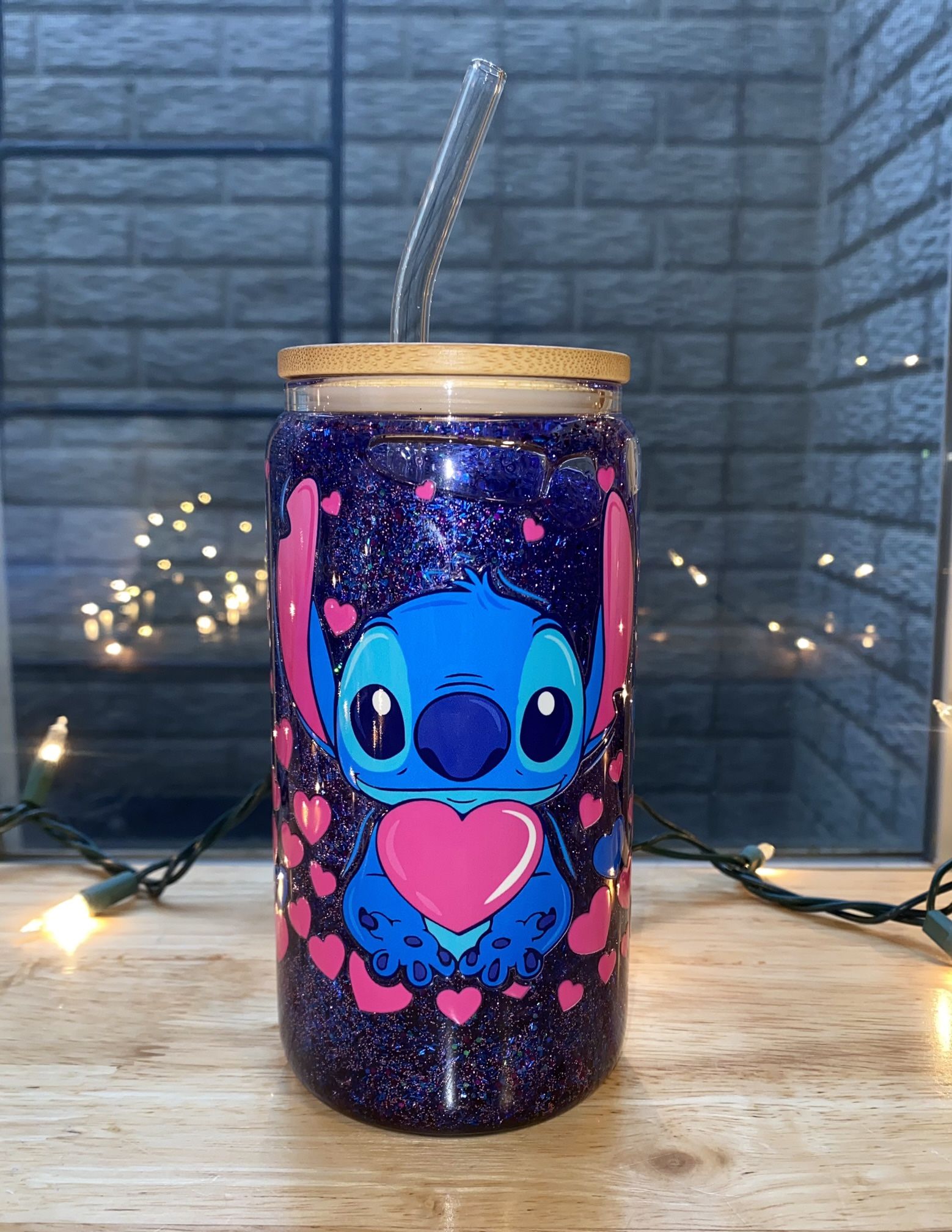 Stitch Snow Globe Cup - Snow Globe Cup - Stitch Cup - Stitch Tumbler - Lilo & Stitch Cup