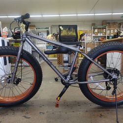 26″ x 4″ Ozark Trail Fat Tire Bike with 8 Speed Gearing for Adults