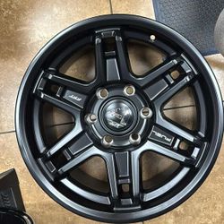 Fuel Slayer Matte Black 17" 6x139 Chevy Rims 